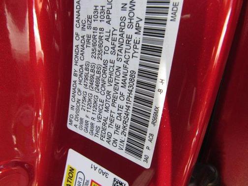 Radiant Red Metallic 2023 Honda CR-V EX