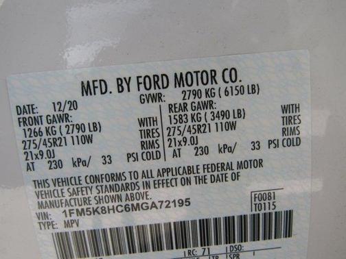 2021 Ford Explorer Platinum