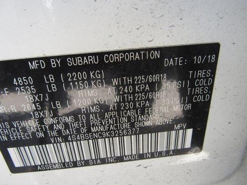 2019 Subaru Outback 3.6R Limited