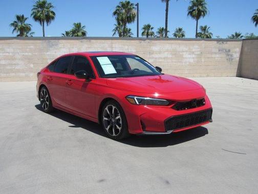 Rallye Red 2025 Honda Civic Hybrid