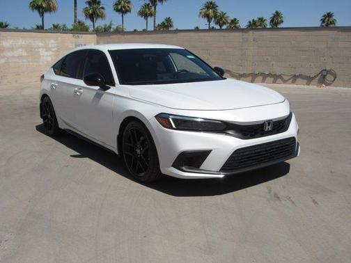 Platinum White Pearl 2024 Honda Civic Sport