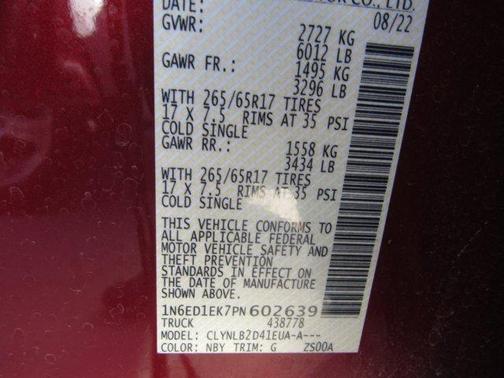 2023 Nissan Frontier SV