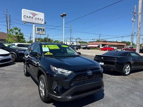 Midnight Black Metallic 2022 Toyota RAV4 Hybrid XLE
