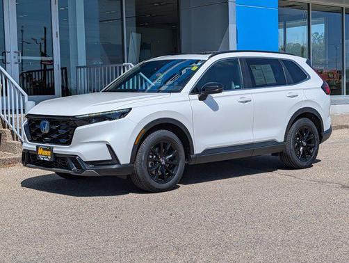 Platinum White Pearl 2025 Honda CR-V Hybrid Sport AWD
