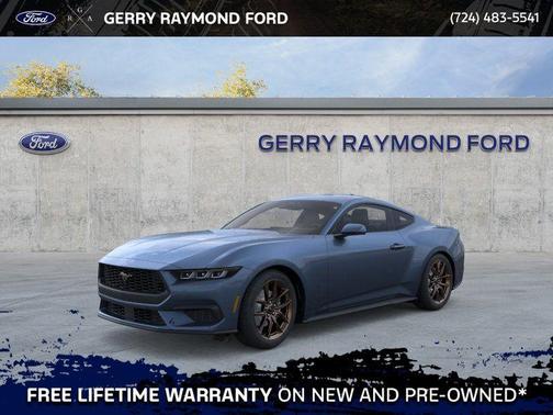 Vapor Blue Metallic 2025 Ford Mustang EcoBoost Premium Coupe