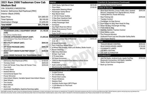 2021 RAM 2500 Tradesman
