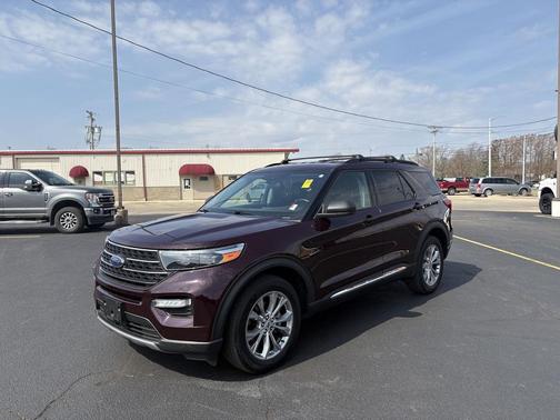 Jewel Red Metallic Tinted Clearcoat 2022 Ford Explorer XLT