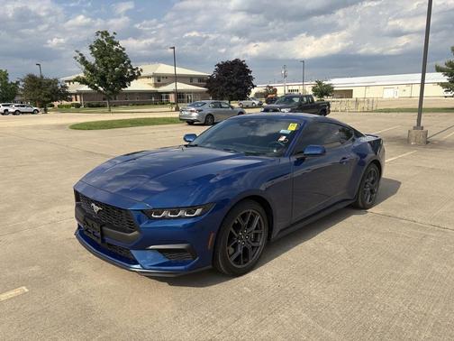 Atlas Blue 2024 Ford Mustang EcoBoost Premium