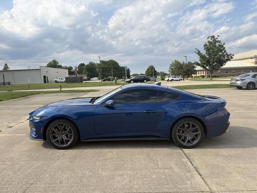 Atlas Blue 2024 Ford Mustang EcoBoost Premium
