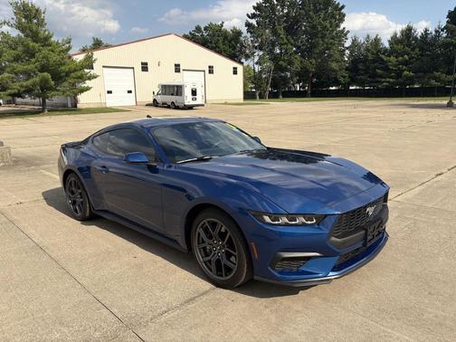 Atlas Blue 2024 Ford Mustang EcoBoost Premium