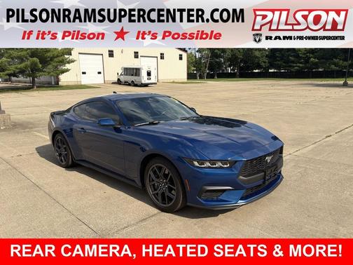 Atlas Blue 2024 Ford Mustang EcoBoost Premium