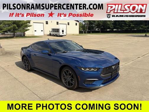 Atlas Blue 2024 Ford Mustang EcoBoost Premium