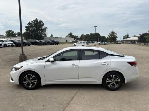 Aspen White Tricoat 2021 Nissan Sentra SV