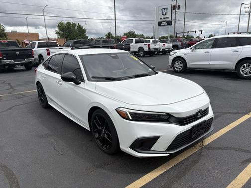 Platinum White Pearl 2022 Honda Civic Sport
