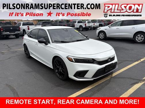 Platinum White Pearl 2022 Honda Civic Sport