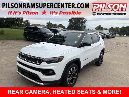 Bright White Clearcoat 2023 Jeep Compass Limited