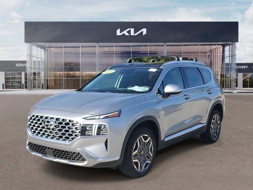 Shimmering Silver 2023 Hyundai SANTA FE HEV Limited