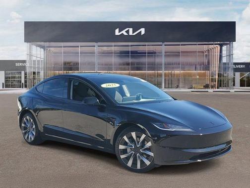 Black 2025 Tesla Model 3 Long Range