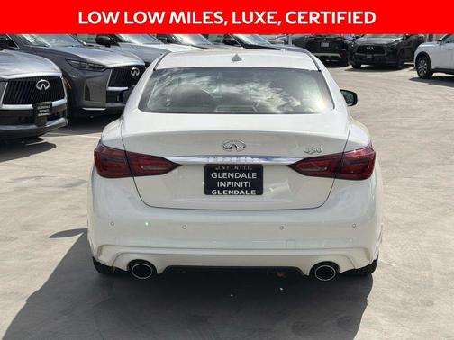 Majestic White 2023 INFINITI Q50 LUXE