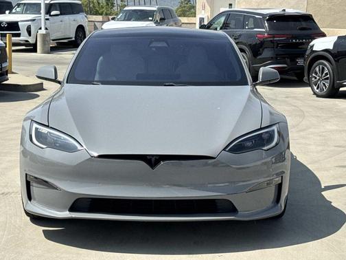 Gray 2022 Tesla Model S Plaid
