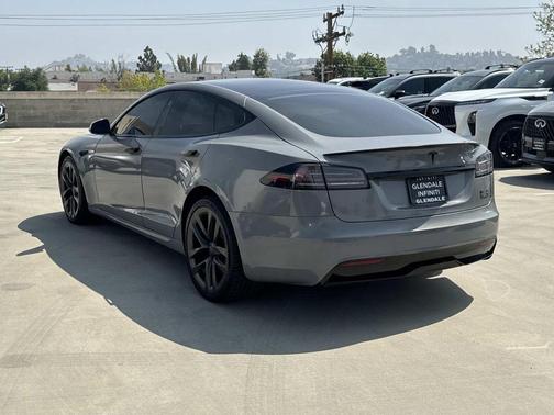 Gray 2022 Tesla Model S Plaid