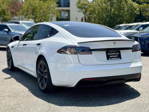 Pearl White Multi 2021 Tesla Model S Plaid