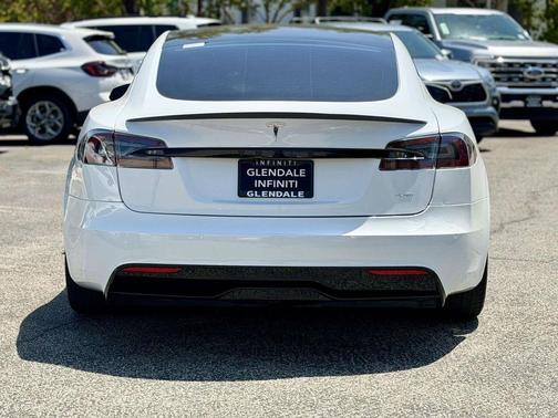 Pearl White Multi 2021 Tesla Model S Plaid