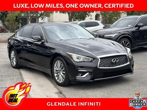 Black Obsidian 2023 INFINITI Q50 LUXE