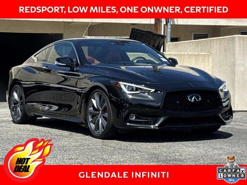 Midnight Black 2022 INFINITI Q60 3.0t Red Sport 400