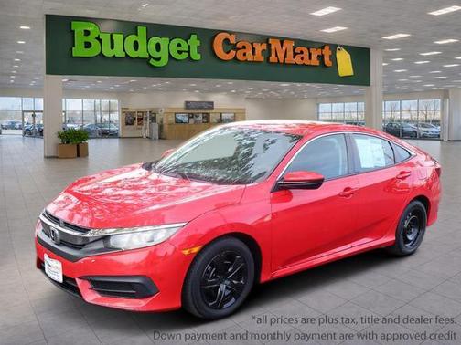 Red 2016 Honda Civic LX