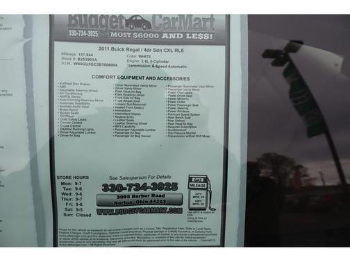 2011 Buick Regal CXL