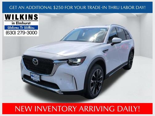 Rhodium White Premium 2026 Mazda CX-90 PHEV Premium Plus