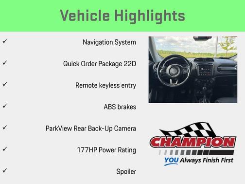 Black Clearcoat 2021 Jeep Renegade Limited