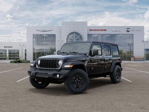 Black 2026 Jeep Wrangler Sport