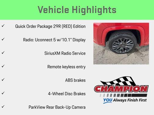 Red Line 2023 Jeep Compass (RED) Edition