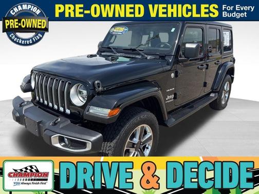 Black Clearcoat 2021 Jeep Wrangler Unlimited Sahara