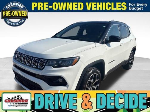 Bright White Clearcoat 2025 Jeep Compass Limited