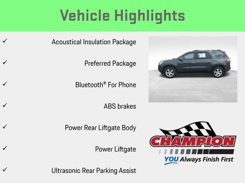 Gray 2011 GMC Acadia SLE