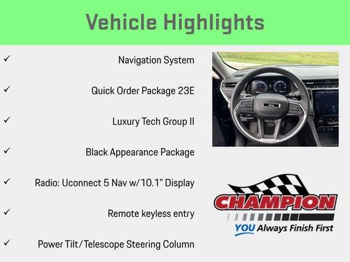 Diamond Black 2023 Jeep Grand Cherokee Limited