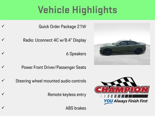 Green 2020 Dodge Charger Scat Pack