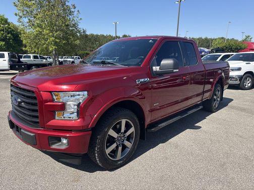 Red 2017 Ford F-150 XLT