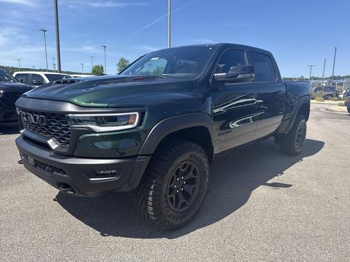 Serrano Green Metallic 2026 RAM 1500 RHO Crew Cab 4x4 5'7' Box