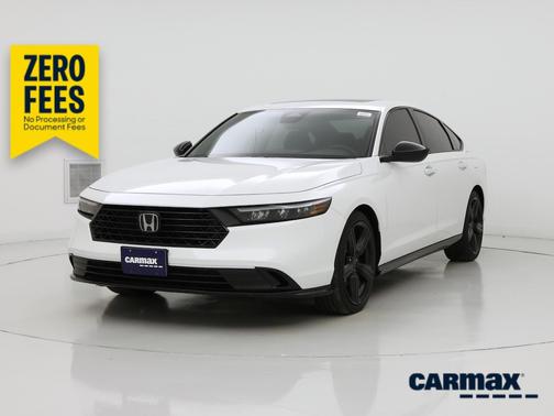 White 2025 Honda Accord Hybrid Sport-L