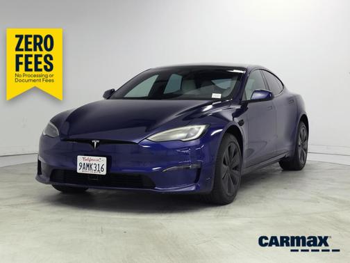 Blue 2022 Tesla Model S Plaid