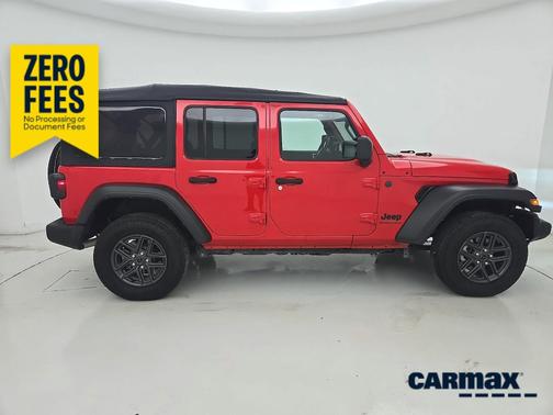 Red 2025 Jeep Wrangler Sport S