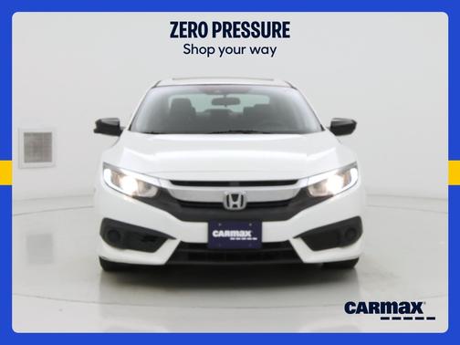 White 2017 Honda Civic EX