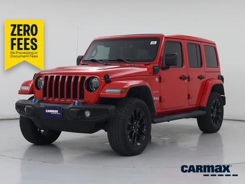Red 2022 Jeep Wrangler Unlimited 4xe Unlimited Sahara