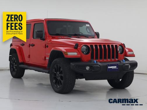 Red 2022 Jeep Wrangler Unlimited 4xe Unlimited Sahara