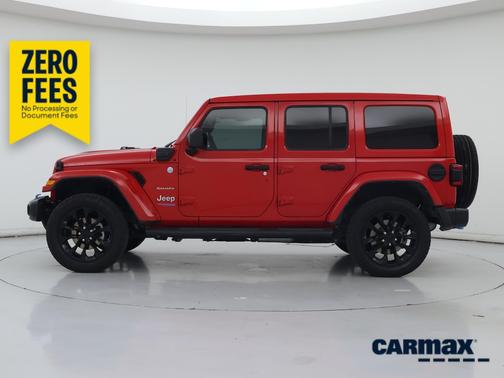 Red 2022 Jeep Wrangler Unlimited 4xe Unlimited Sahara