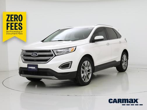 White 2017 Ford Edge Titanium